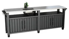 Keter Grilovací stolík UNITY Chef 415 l grafit / Grilovací stolík / Objem 415 l (249459)