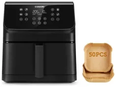 Cosori PREMIUM II Chef edition černá / Horkovzdušná  fritéza / 1700 W / 6.2L (CAF-P651-KEUR)