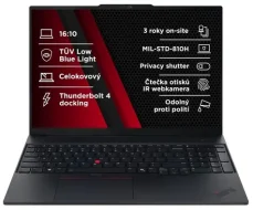 Lenovo ThinkPad E16 Gen 3 čierna / 16" / Intel Core 5 210H 2.2GHz / 16GB / 512GB SSD / Intel Graphics / W11H (21TF005YCK)