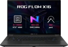 Asus ROG Flow X16 čierna / 16 "2560x1600 T / Intel Core i9 13900H 2.6GHz / 32GB / 1TB SSD / RTX 4060 8GB / W11P (GV601VV-NEBULA062X)