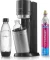 SodaStream DUO černá / Výrobník sody / 1x plastová láhev 1 L / 1x skleněná láhev 1 L / 1x CO2 plyn (1016812411)