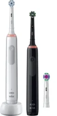 Oral-B Pro 3 3900 Duo ružová / Elektrická zubná kefka / oscilačné / 3 režimy / časovač (Pro 3 3900 Duo Black/Pink)
