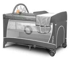 Lionelo Postieľka cestovná Flower 2v1 Grey Scandi (LLOZFLOWGRYSAIXXXXXX_R)