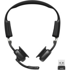 Shokz OpenMeet UC Bluetooth sluchátka před uši s adaptérem USB-A černá