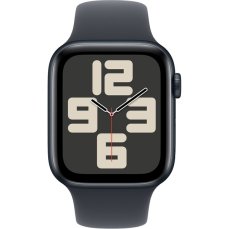Apple Watch SE (2024) Cellular 40mm Temně inkoustový hliník s inkoustovým sportovním řemínkem M/L