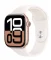 Apple Watch Series 10 GPS+Cellular 46mm Růžově zlaté hliníkové tělo - Světle ruměný sportovní řemínek (S/M) / 140–190 mm (MWY63QC/A)