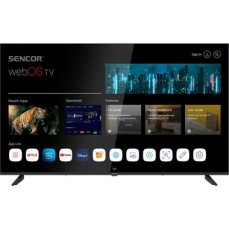 55" SENCOR SLE55US802TCSB  černá / UHD / LED / HDMI / USB / CI+ / DVB-T2CS2 / 2x8W repro (8590669367009)