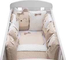 BUBABA Souprava do postýlky Sleep Guardian 12dílná béžová (45050)