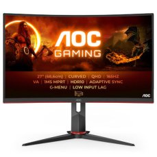 27" AOC Gaming CQ27G2S/BK čierna / VA / 2560x1440 / 16:9 / 1ms / 80mil: 1 / 250cd-m2 / HDMI + DP / VESA (CQ27G2S/BK)