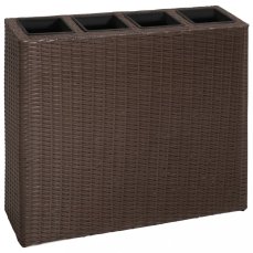 Vyvýšený zahradní truhlík polyratan Dekorhome