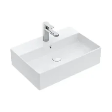 Villeroy  Boch Memento 2.0 - Umyvadlo na desku 60x42 cm, s přepadem, otvor pro baterii, CeramicPlus, alpská bílá (4A0760R1)