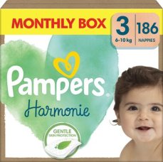 Pampers Harmónia 6-10 kg (186ks) / Plienky / Veľkosť 3 (6-10 kg) (A860)