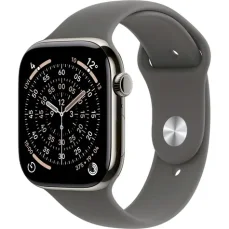 Apple Watch Series 11 GPS+Cellular 46mm Titanové telo - Skálovo šedý športový remienok S/M / 140-190 mm (MFCW4MP/A)