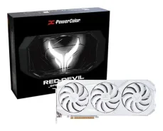 PowerColor Red Devil Radeon RX 9070 XT Spectral White 16GB / 3060 MHz / 16GB GDDR6 / 256-bit / 1x HDMI + 3x DP / 700W (RX9070XT 16G-E/OC/WHITE)