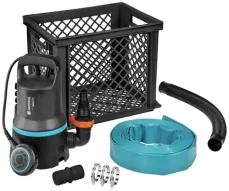 Gardena 09041-20 / ponorné kalové čerpadlo / odvodňovací sada / 300W / 9.000 l/h (09041-20)