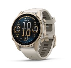 Chytré hodinky Garmin Fenix 8 AMOLED, 43 mm  + Topografické mapy Garmin TOPO CZECH V5 Pro Barva: Béžová