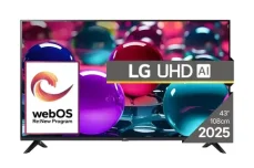 43" LG 43UA73003LA černá / 4K UHD / LED / HDMI / USB / LAN / Wi-Fi / DVB-T2CS2 / 20W repro (43UA73003LA)