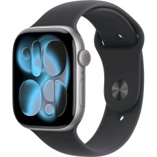 Apple Watch Series 11 Cellular (42mm) Vesmírně šedý hliník s černým sportovním řemínkem M/L