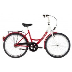 Mestský bicykel KENZEL MONIKA Ceremony 1spd biela / ferrari / sivá  24" 2026