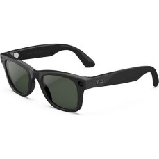 Meta RAY-BAN Wayfarer Gen2 (Standardní) chytré lesklé brýle (zatmavovací - čiré/zelené) černé
