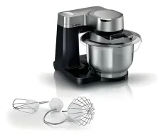 Bosch MUMS2VM00 černá/stříbrná / Kuchyňský robot / 900W / mísa 3.8 L / hnětení / šlehání (MUMS2VM00)