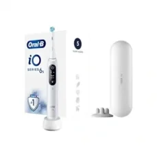 Oral-B iO6 + cestovní pouzdro bílá / Elektrický zubní kartáček / 5 režimů / časovač / senzor tlaku (4210201438069)