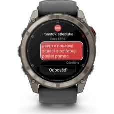 Garmin fenix 8 Pro (51 mm) Titanium se silikonovým řemínkem Graphite/Black