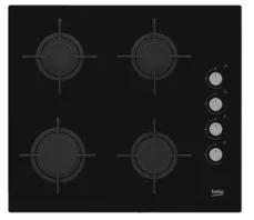 Beko HILG64120S černá / Plynová varná deska / 4 plotny (HILG64120S)