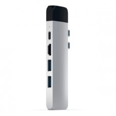 Satechi USB-C Pro Hub with Ethernet - Silver Aluminium