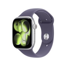 Apple Watch Series 11 GPS + Cellular 42mm Silver Aluminium Case with Purple Fog Sport Band - S/M