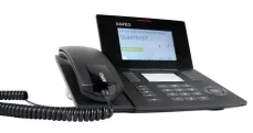 AGFEO ST 56 SENSORfon černá / Systémový telefon / Barevný displej / 10 funkčních tlačítek / DHSG / Bluetooth (6101546)