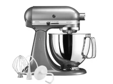 KitchenAid 5KSM125ECU strieborná / Kuchynský robot / 300W / 4,8L / 10 rýchlostí (5KSM125ECU)