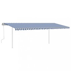 Ručně zatahovací markýza se sloupky 600x350 cm Dekorhome