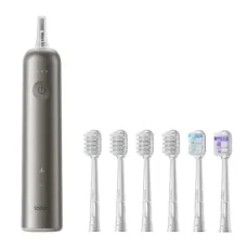 Laifen Wave LFTB01-T strieborná / Elektrická zubná kefka / 66.000 pulzov/min. / 3 režimy / 4+1+1 hlavica (6976973856248)