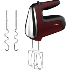 TEFAL Powermix Silence HT652538 červená / Ručný šľahač / 500 W / 5 rýchlostí / miesenie (HT652538)