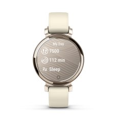Garmin Lily 2, Cream Gold / Coconut Silicone Band