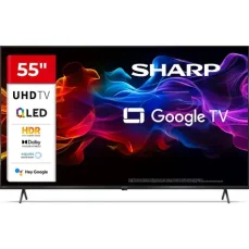 55" SHARP 55HP5265E černá / 3840 x 2160 / QLED / HDMI / USB / Wi-Fi / DVB-TT2CSS2 / repro 24W (55HP5265E )
