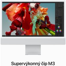 CTO Apple iMac 24" (2023) / VESA / 256GB SSD / 16GB / Mouse / CZ KLV / Stříbrný