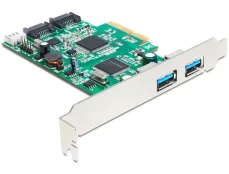 Delock PCI Express Karta  2 x externí USB 3.0, 2 x interní SATA 6 Gb/s (89359-D)