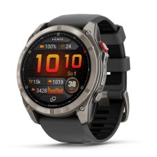 HOD GPS Garmin fenix® 8 Pro – 51 mm, AMOLED Sapphire, Titanium se silikonovým řemínkem Graphite/Black