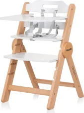 CHIPOLINO Drevená jedálenská stolička Cacao 2v1 White Wood (STHCO0242WH)