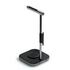 Satechi 2-IN-1 Headphone Stand w Wireless Charger USB-C (Cable inc., Adapter not inc.)