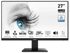 27" MSI PRO MP273A černá / 1920 x 1080 / IPS / 16:9 /  1ms / 1000:1 / 250cd-m2 / 1x HDMI + 1x DP + 1x VGA / VESA (PRO MP273A)