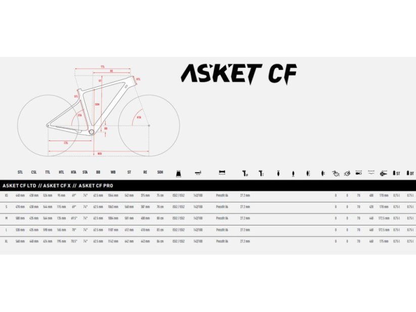 GHOST Asket CF Pro Passion Flame/Sandy Beige Glossy - S