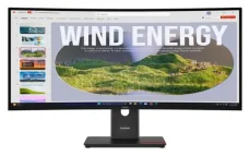 34" Lenovo ThinkVision T34Wd-40 černá / Monitor / VA / 3440 x 1440 / 21:9 / 120 Hz / HDMI / DP (64AEGAT1SE)