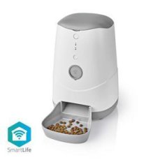 Nedis SmartLife Dávkovač krmiv pro domácí zvířata / Automatické krmítko pro psy a kočky / Wi-Fi / 3.7 l / Android  iOS (WIFIPET10CWT)