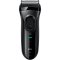 Braun Series 3 3020s čierna / planžetový holiaci strojček / 45 min prevádzka / zastrihávač dlhých fúzov (3020-BRB)