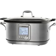 SENCOR SPR 7200SS stříbrná / Pomalý hrnec / 1250W / 8 programů / 6L (8590669282166)