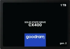 GOODRAM CX400 Gen.2 1TB / 2.5" / SATA III / 3D-NAND TLC / R: 550MBs / W: 500MBs / IOPS: 75K 76.8K / MTBF: 2mil (SSDPR-CX400-01T-G2)