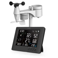 SENCOR SWS 10500 meteostanice černá / barevný LCD / bezdrátové čidlo (8590669385461)